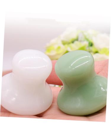FRCOLOR 2 Pcs Massage Stone Set - White Facial Skin Care | International Shipping Available - Buy Online on GoSupps.com