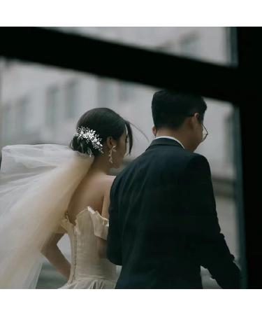 ISLHJDD Flower Bride Wedding Hair Vine Crystal Hair Accessories Bridal Hair Clip Prom hair Accessories Bridal Headband Headpiece for Women and Girls - Buy Online on GoSupps.com