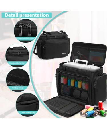 ITHWIU Sewing Machine Carrying Case - Universal Tote Bag with Shoulder Strap for Singer, Brother, Janome - Black - Buy Online on GoSupps.com