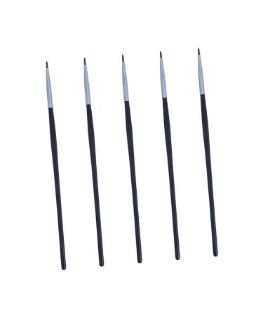 DRESSOOS 5pcs Fine Eyeliner Brush Cosmetic Brushes Cosmetic Lip Brush Eye Lipstick Applicator Wands Fiber