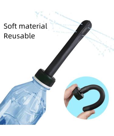 Portable Silicone Shower Flushing Nozzle Set - 8-Hole Coloring Bottle for Comfortable Relief - Buy Online on GoSupps.com