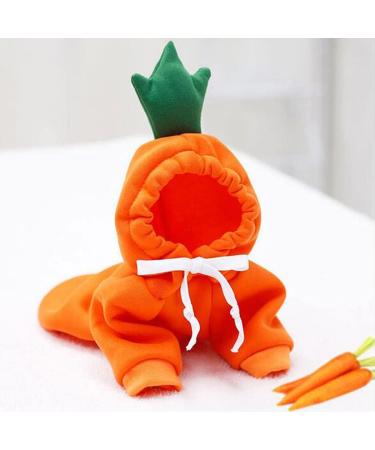 Xiaoyu Dog Hoodies - Warm Sweatshirt Coat for Puppies | Autumn Winter Pet Clothing with Fruit Hood & Carrot Design - Buy Online on GoSupps.com