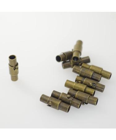 LYMGS Brass Leather Magnetic Cord End Cap for 3mm Cord - 10 Pairs Locking Mechanism for Jewelry Making - Buy Online on GoSupps.com