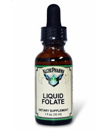 AlchePharma Folate Iiquid 667 mcg DFE, 400 mcg of Folinic Acid 800 Servings