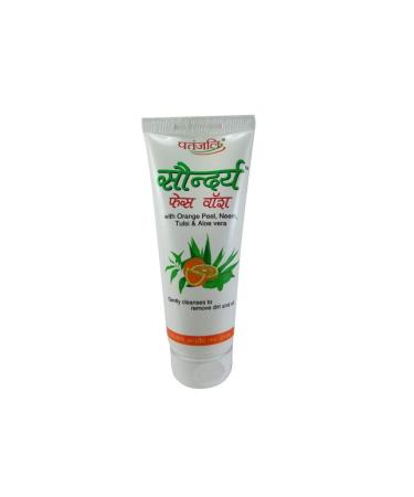 Baba Ramdev Patanjali SAUNDARYA Face Wash 60g Natural Herbal