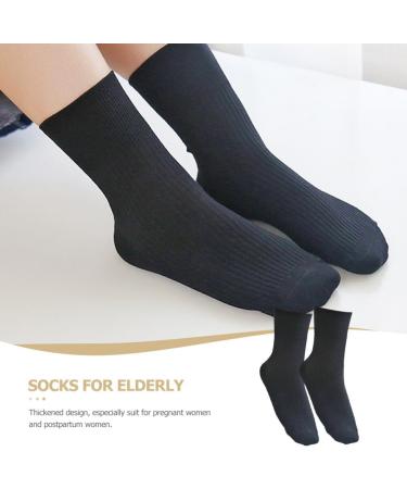 Ciieeo Combed Cotton Socks - 5 Pairs Diabetic & Maternity Above Ankle Crew Socks for Women | Breathable Foot Protection - Buy Online on GoSupps.com