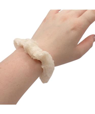 Topkids Accessories Sparkly Sequin Scrunchies Set of 2 Scrunchie for Girls Hair Hair Tinsel Alternative Sequins Bobble for Christmas Hair Sequins for Girls & Women Bobbles Xmas Hairstyle (Cream) - Buy Online on GoSupps.com