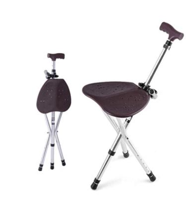 Adjustable Height/Tripod/Cane Seat/with/LED Light/Folding/Lightweight/Walking Stick with Seat/for/Elderly/Disability Crutches Hello Independence