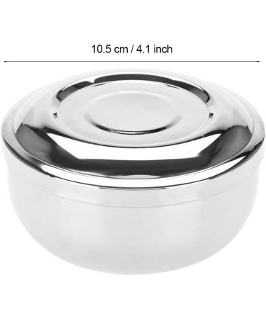 Stainless Steel Shaving Bowl with Lid Shaving Mug Cup Men's Barber Soap Bowl Face Cleaning Tool Bowl for Whipping Up Foam Suitable for Any Shaving Soap Shaving Bowl 10.5 Cm in Diameter - Buy Online on GoSupps.com