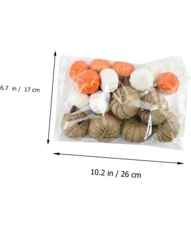 Ciieeo 22pcs Artificial Autumn White Pumpkin Decor Pumpkin Props Mini Artificial Pumpkins Faux Vegetables Fake Pumpkin Model Home D cor Supplies Household Foam - Buy Online on GoSupps.com
