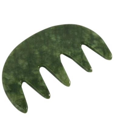 Nolitoy scalp massage comb Green Jade-Gua-Sha-Kamm Broad tooth comb Face body acupuncture massage tool hairbrush hand-head massager comb for women and men