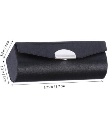 minkissy Travel Lipstick Organizer Makeup Lipstick Holder Case with Mirror Black Storage for Lipsticks M Black - Buy Online on GoSupps.com