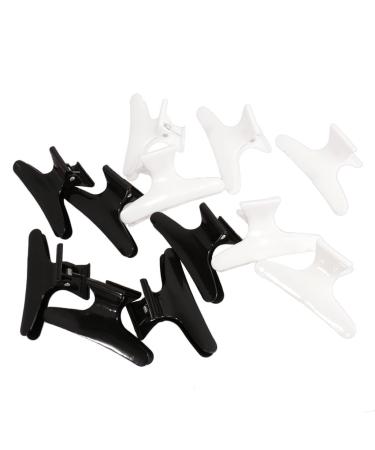 12x Butterfly Hairdressing Clamp Salon Hair Color Perm Section Clips Grips