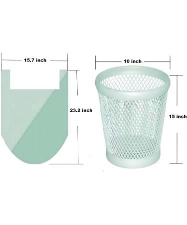 180 Count Compostable Garbage Bags 8L with Handle | Aurmoo Organic Waste Bags for Kitchen & Office | 100% Compostable Food Waste Bags (40x59cm Green) - Buy Online on GoSupps.com