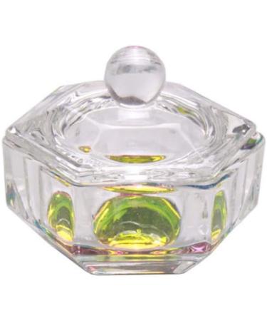 2 Pieces Nail Dappen Dish with Lid Glass Dapping Dish Color Plating Nail Art Acrylic Powder Liquid Dappen Dish Bowl Glass Crystal Cup Glassware for Nail Art Manicure Care Tools Heart Shape (004) - Buy Online on GoSupps.com