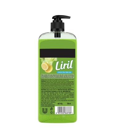 Liir.ril Lemon & Tea Tree Oil Body Wash - SuperSaver XL Pump Glycerine & Paraben Free Extra Foam 750 ml - Long Lasting Fragrance | International Shipping Available - Buy Online on GoSupps.com