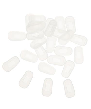 Gleavi 24 pairs nose pads for silicone glasses Sink glasses nasal cushion silicone-nose pads for sunglasses Accessories for glasses frames replacement nose pads component cassette pebbles