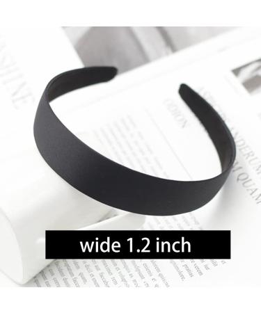 HOFANQIE 9 Pieces Satin Headbands Set for Women and Girls - Non-Slip Ribbon Hair Bands in Black - Buy Online on GoSupps.com