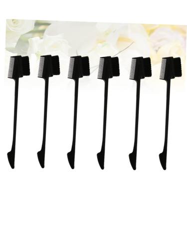 Housoutil 6pcs Eyelash Comb & Brow Brush Set - Multipurpose Eyebrow Spoolie & Lash Separator for Men & Women - Perfect for Mascara & Hair Teasing - Buy Online on GoSupps.com