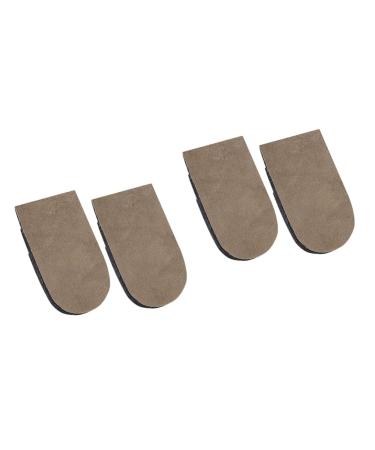 NOLITOY 2 Pairs Inner Heightening Half Pad Cooking for Men Unisex Heightened Heel Pads Practical Heightened Pads Half Shoe Lift Eva Insoles Portable Suede Sports Shoes Men and Women