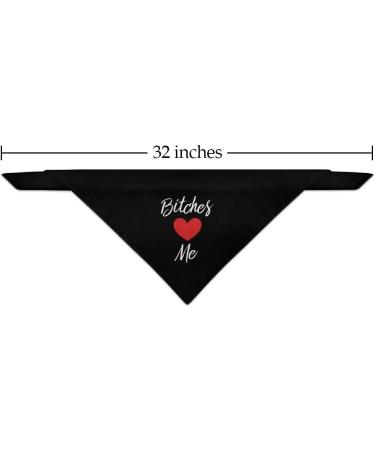 GRAPHICS & MORE Bitches Love Me Pet Bandana - Funny Dog Bandana in Black - Buy Online on GoSupps.com