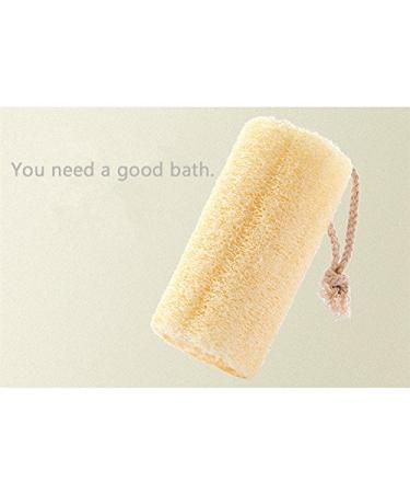 Pack of 3 White 100% Natural Loofah Exfoliating Body Washcloths Sponge Scrubber for Skin Care in Bath Spa/Shower - Buy Online on GoSupps.com