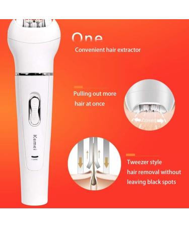 2023 5-in-1 Rechargeable Hair Removal Set with Epilator & Cleansing Brush - Painless Beauty Tools Kit for All Skin Types - Buy Online on GoSupps.com