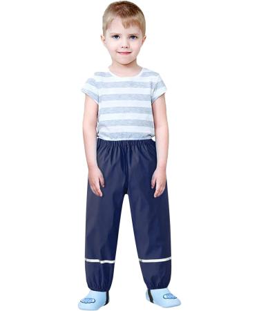 Kids Waterproof Mud-Proof Windproof Pants - Navy, Size 7-9 Years - Buy Online on GoSupps.com