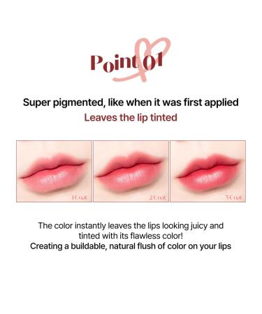 ETUDE Dear Darling Marker Tint #1 Raspberry Pop | Hydrating Long Lasting Lip Stain | High Pigmented Korean Lip Tint | Easy Application Red Lip Maker - Buy Online on GoSupps.com