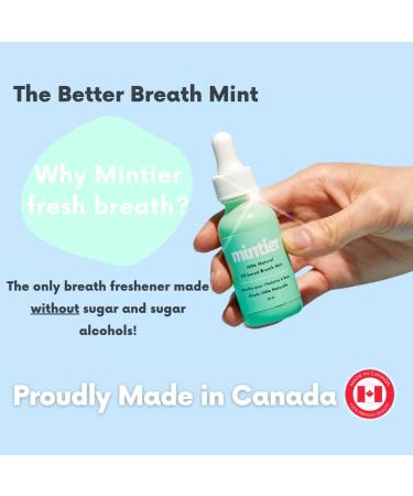 Mintier Natural Oil-Based Breath Mint Drops - 120 Servings, No Sugar, Lasting Breath Freshener - Dentist Recommended - 1oz Pack - Buy Online on GoSupps.com