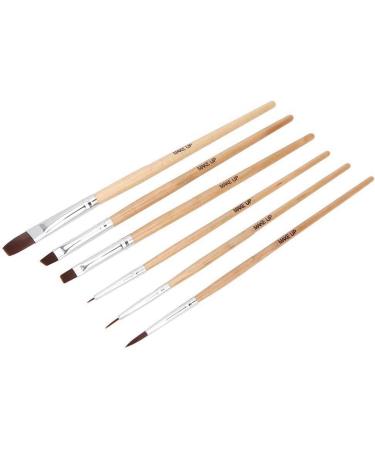 6PCS Face & Body Paint Brush Set | Wooden Handle Makeup Brushes for Halloween & Masquerade | Eulenspiegel Quality - Buy Online on GoSupps.com