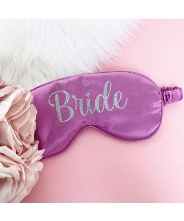 Personalised Sleep Silk Satin Eye Mask Custom Any Name Rest Sleeping Relaxing Mask Gift for Her Mothers Day Birthday Bridesmaid Hen Bridal Christmas Gift Party Favours Present HUNYLONDON (Purple) - Buy Online on GoSupps.com