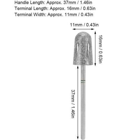 Diamond Pedicure Cone Bit | Stainless Steel Foot Nail Drill for Cracked Skin, Callus & Corns Removal | Feet Filing Tool (A2) - Buy Online on GoSupps.com