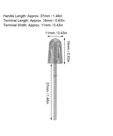 Diamond Pedicure Kegel Bit - Hard Metal Nail Drill for Manicure & Pedicure | Electrical Milling Cutter for Cracked Skin Care - Buy Online on GoSupps.com