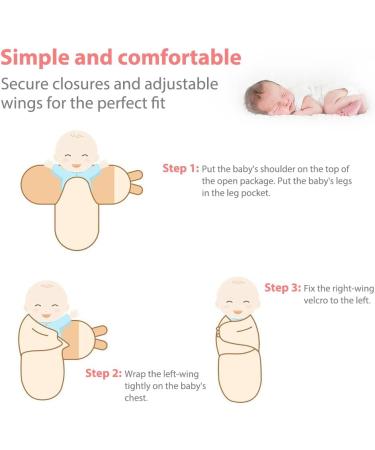 Vicloon Baby Swaddle Blankets - 2Pcs Organic Cotton Wrap for Newborns 4-6 Months, 14-18lbs - Pink - Buy Online on GoSupps.com