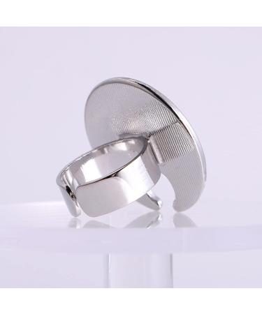 2-St Ring Palette Finger Ring - Nail Art Mixing Shell & Nail Polish Ring for Creative Nail Designs - Buy Online on GoSupps.com