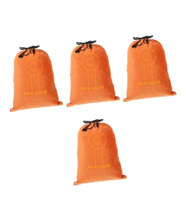 MAGICLULU 4pcs Hair Dryer Storage Bag Travel Hairdryer Hair Dryer Organizer Handbag Organizer Inserts Hair Blower Bag Anti-Scratch Bag Shopping Bag Organizer Flannel Suede Drawstring Manager