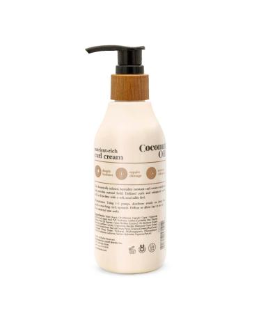 Oliology Coconut Oil Curl Cream - Defines Curls, Reduces Frizz | Botanically Infused, Made in USA | 8.5oz Cruelty Free, Paraben Free - Buy Online on GoSupps.com