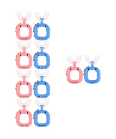 Healvian 10 STK U-shaped toothbrush for children toothbrush with soft bristles children's tools toothbrushes for children cartoon-silicone toothbrush children toothbrush manual