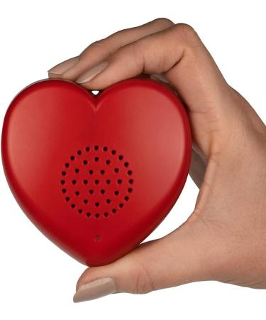Voice Recordable Heart Button - 2 Minute Talking Plush Toy for Personalized Memory Bear or Baby Heartbeat Keepsake (Red) - Buy Online on GoSupps.com