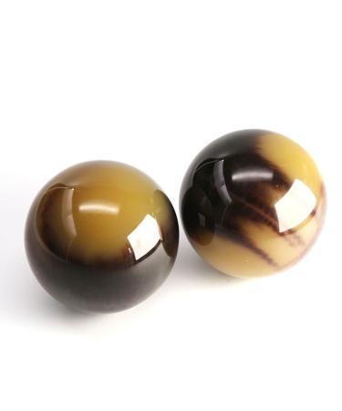 Unbit ballstretcher magnetic stress ball baoding ball 2 pieces horn-baoding ball China's sports massage ball for stress reduction manual gymnastics ball (color: gift box)