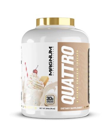 QUATTRO Magnum Nutraceuticals Vanilla 4.5lb - May Support Muscle Growth & Recovery
