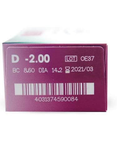 GEL System Daily Lenses - 5 Pack BC 8.6mm DIA 14.2mm -3.75 Diopters - International Shipping Available - Buy Online on GoSupps.com