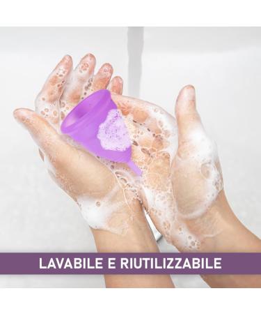 BiBrad Menstrual Cup Set - 2 Sizes (M & L) Sterilizer & Cotton Bag | 100% Soft Medical Silicone Washable & Reusable - Buy Online on GoSupps.com