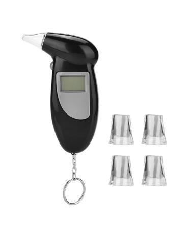 Cuque LCD Screen Professional Alcohol Breath Tester Portable Alcohol Tester Detector No Backlight Alcohol Breathalyzer Analyzer Portable Breath Alcohol Tester Semiconductor Alcohol Breathalyzer