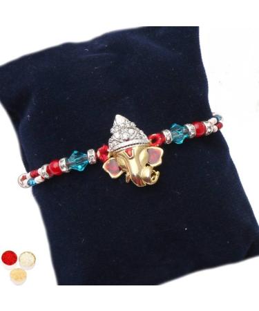 Ghasitaram Gifts Rakhi for Brother Rakhis Online - Vakrakund Mahakay The Ultimate Seek Rakhi
