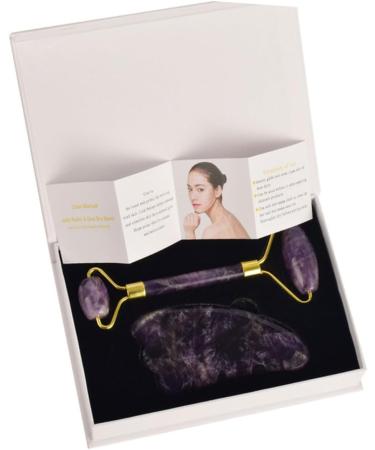 WOONEKY 2pcs Eye Beauty Roller Jade V Face for Natural Stone Face Roller Body Skin Scraping Massage Scraper Facial Massage Tool Face Roller Skin Care Scraping Tablets Eyes 14.5x5.5cm Assorted Color - Buy Online on GoSupps.com