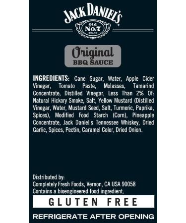 Jack Daniel's Old No. 7 Original BBQ Sauce 19.5 oz - Preservative Free and Authentic Small Batch Jack Daniels BBQ Sauce - Buy Online on GoSupps.com