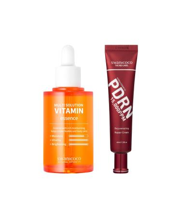 Dark Spot Correcting Glow Duo PDRN Rejuvenating Repair Cream + Vitamin C Serum Set for Dark Spots Skin Glow and Hydration Stocking Stuffer Christmas Gift for Women