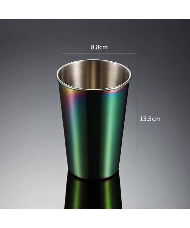 Buy Kocan 5-Piece Stainless Steel Cups - 500ml Capacity for Kids & Adults | Frosted Metal Travel Cups for Camping & Family Reunions | Vibrant Rainbow Design - Buy Online on GoSupps.com